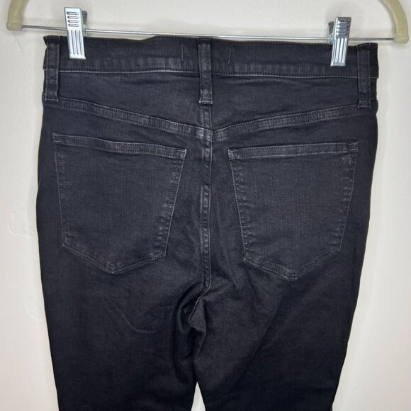Madewell 10" High-Rise Skinny Jeans Size 28 Black Wash Denim - Picture 6 of 7